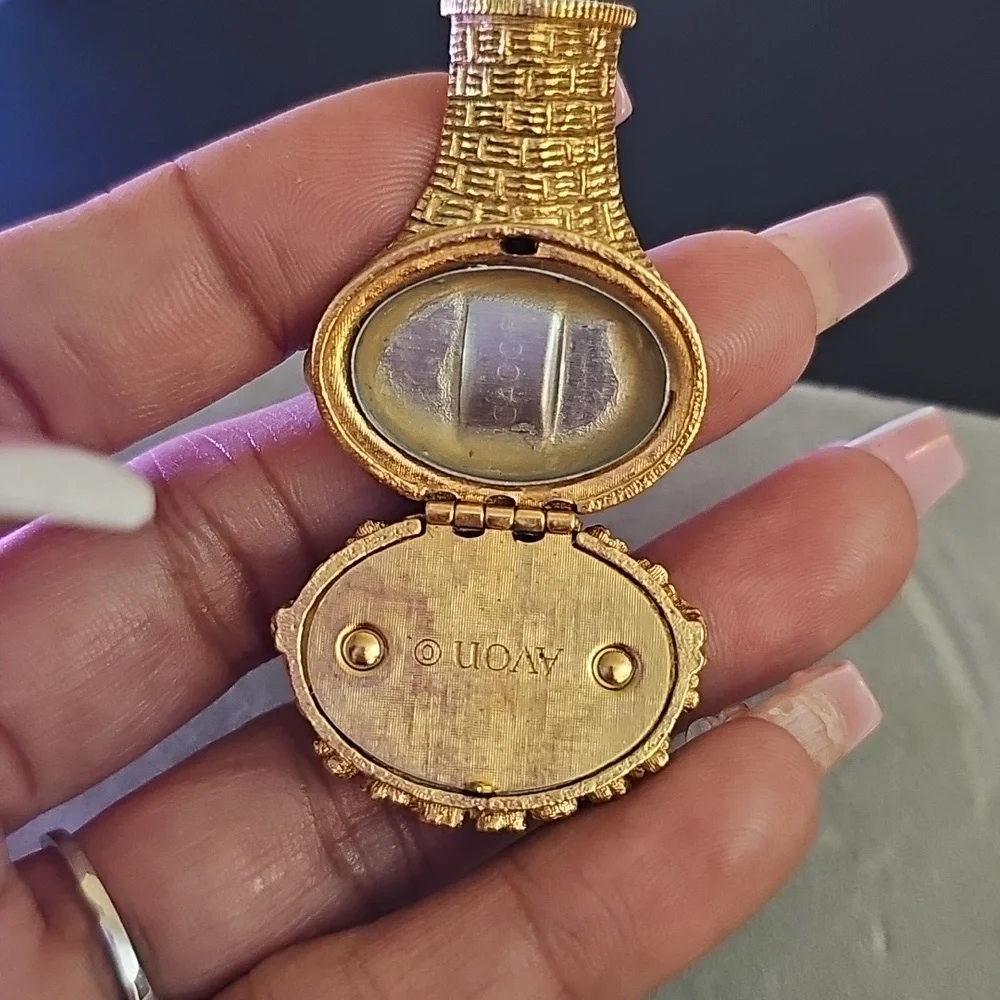 AVON Vintage Rhinestone Perfume Brooch